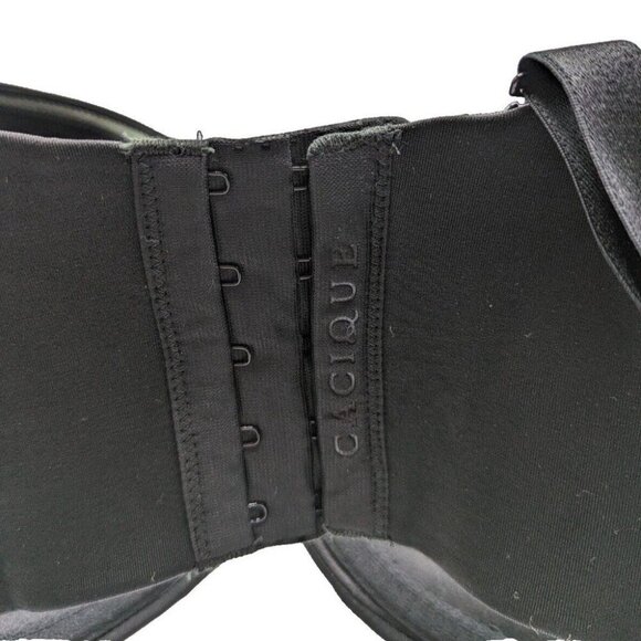 Lane Bryant Cacique Bra Multi Way Strapless Bare Solution 38H Black w/ Straps - Picture 6 of 7